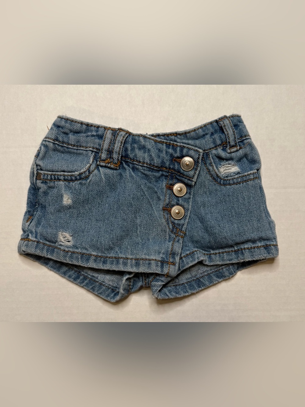 Wonder Nation | Light Blue Denim Baby Shorts
